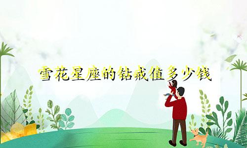 雪花星座的钻戒值多少钱