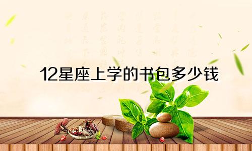 12星座上学的书包多少钱