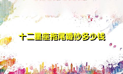 十二星座拖尾婚纱多少钱