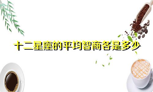 十二星座的平均智商各是多少