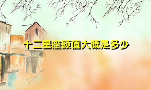 十二星座颜值大概是多少