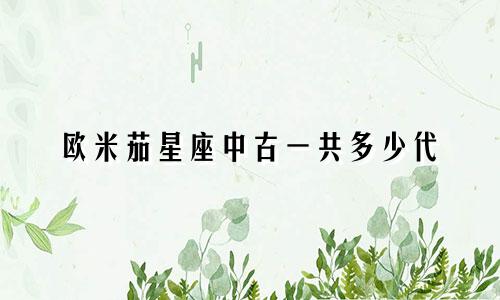 欧米茄星座中古一共多少代