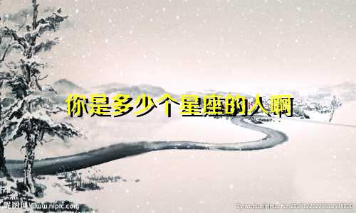 你是多少个星座的人啊