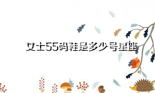 女士55码鞋是多少号星座