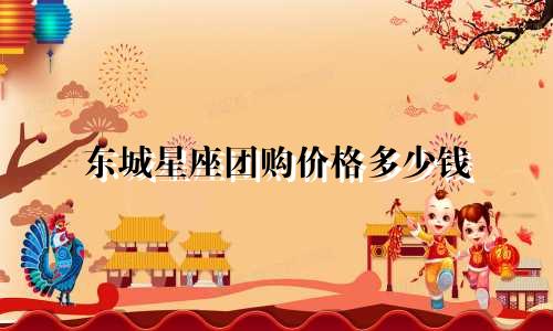 东城星座团购价格多少钱