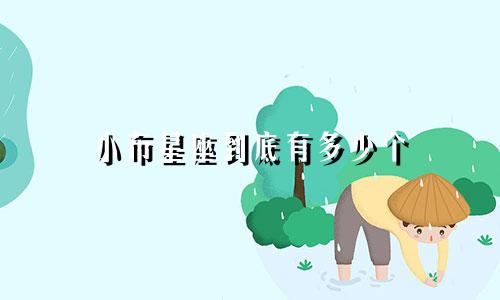 小布星座到底有多少个