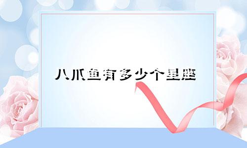 八爪鱼有多少个星座