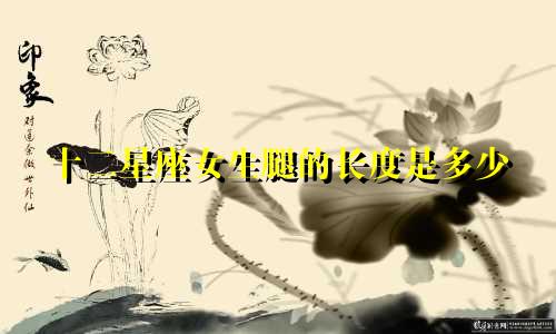 十二星座女生腿的长度是多少