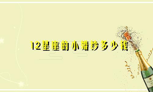 12星座的小婚纱多少钱