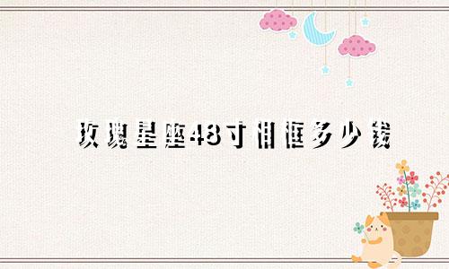 玫瑰星座48寸相框多少钱