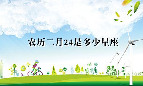 农历二月24是多少星座