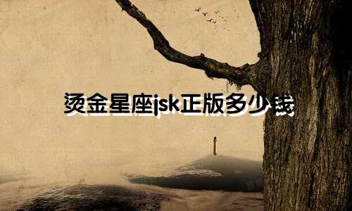 烫金星座jsk正版多少钱