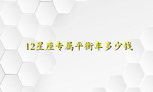 12星座专属平衡车多少钱