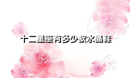十二星座有多少款水晶鞋