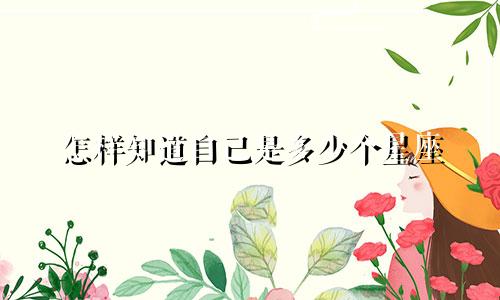 怎样知道自己是多少个星座