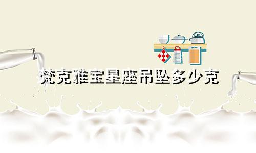 梵克雅宝星座吊坠多少克