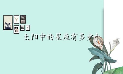太阳中的星座有多少个