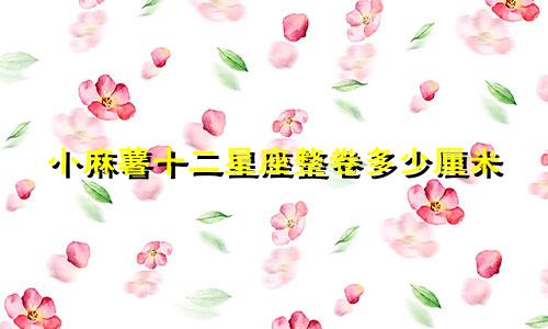 小麻薯十二星座整卷多少厘米