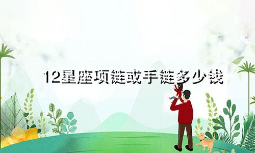 12星座项链或手链多少钱