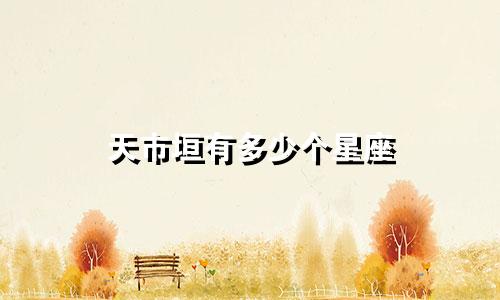 天市垣有多少个星座