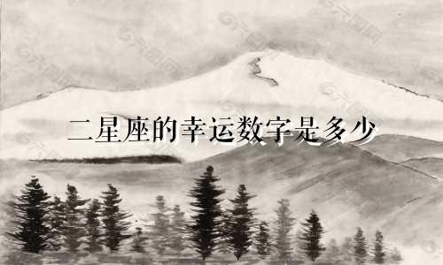 二星座的幸运数字是多少