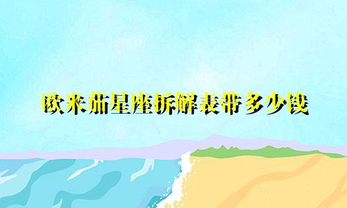 欧米茄星座拆解表带多少钱