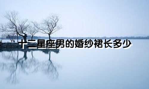 十二星座男的婚纱裙长多少