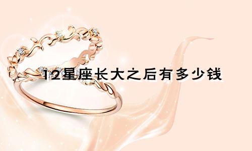 12星座长大之后有多少钱