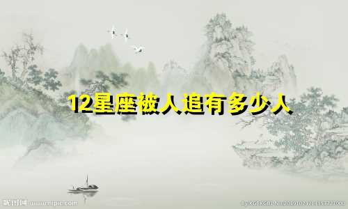 12星座被人追有多少人