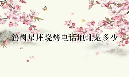 鹤岗星座烧烤电话地址是多少