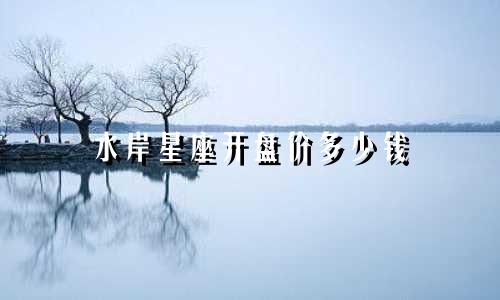 水岸星座开盘价多少钱