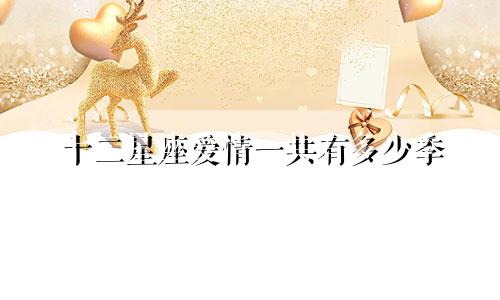 十二星座爱情一共有多少季