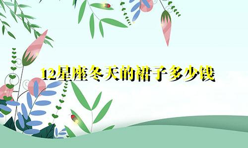 12星座冬天的裙子多少钱