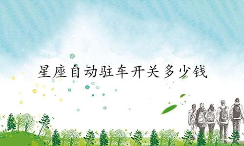 星座自动驻车开关多少钱