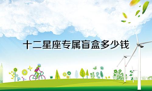 十二星座专属盲盒多少钱