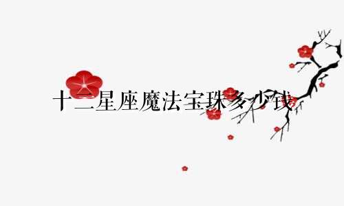 十二星座魔法宝珠多少钱