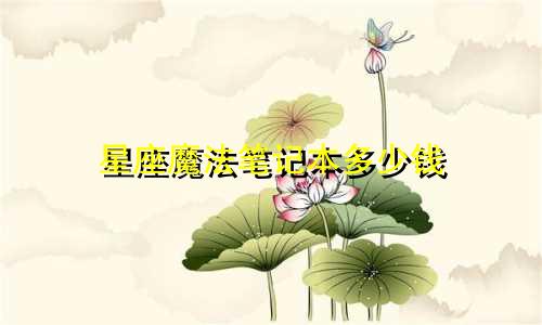 星座魔法笔记本多少钱