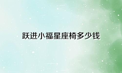 跃进小福星座椅多少钱