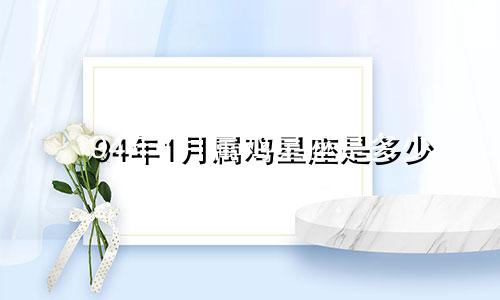 94年1月属鸡星座是多少