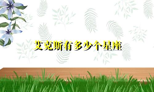 艾克斯有多少个星座