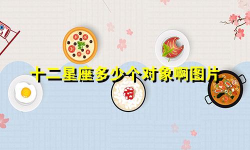 十二星座多少个对象啊图片