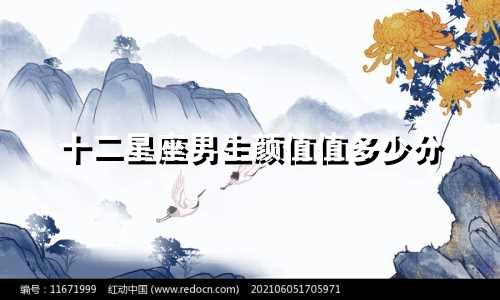十二星座男生颜值值多少分