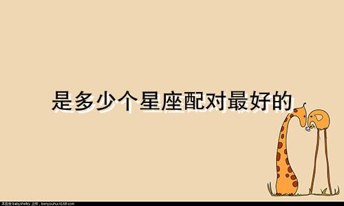 是多少个星座配对最好的