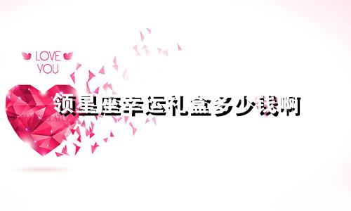 领星座幸运礼盒多少钱啊