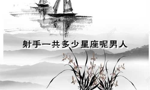 射手一共多少星座呢男人