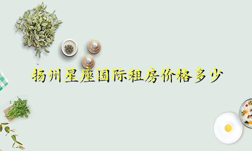 扬州星座国际租房价格多少