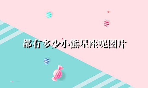 都有多少小熊星座呢图片