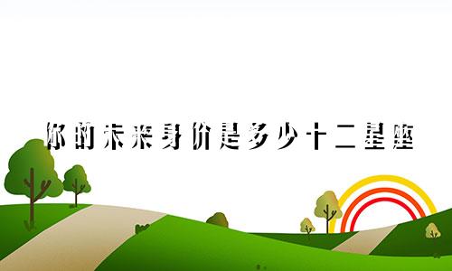 你的未来身价是多少十二星座