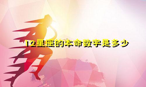 12星座的本命数字是多少