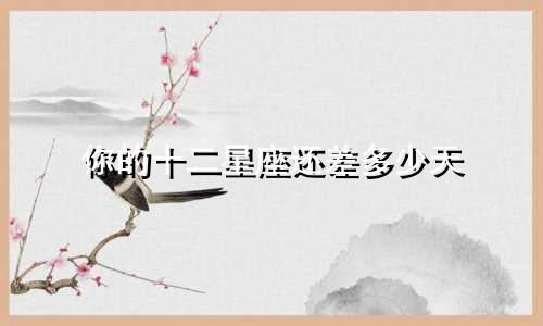 你的十二星座还差多少天